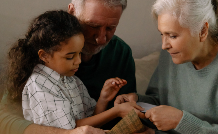 Grandparents with Grandchild